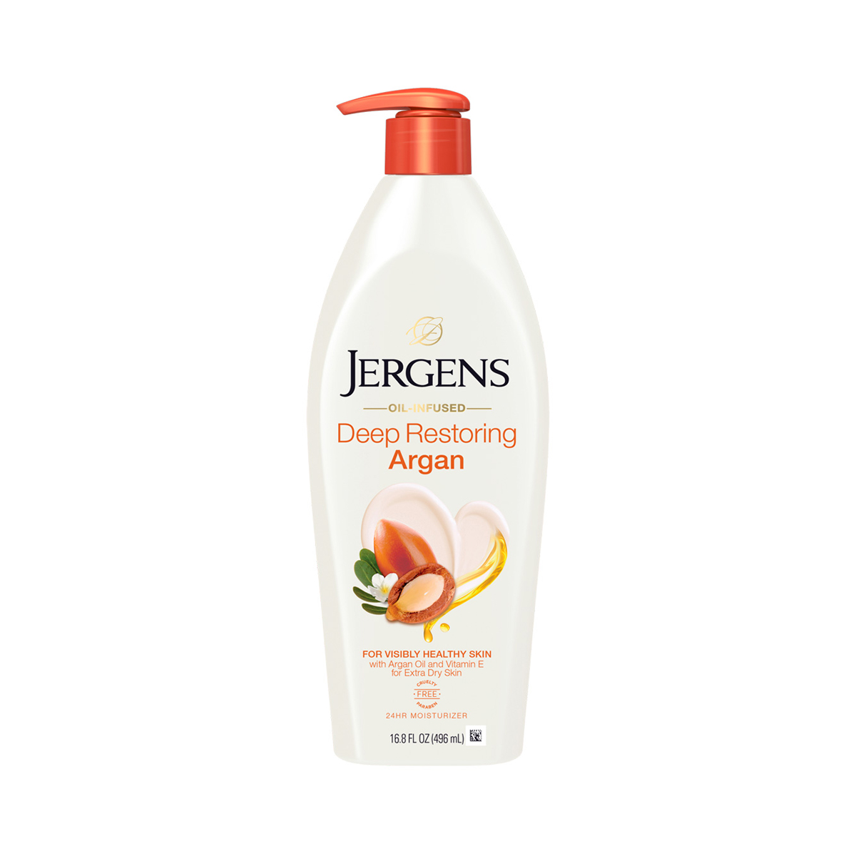 JERGENS Oil-infused Deep Restoring Argan 24-hour Moisturizer 496 ml.
