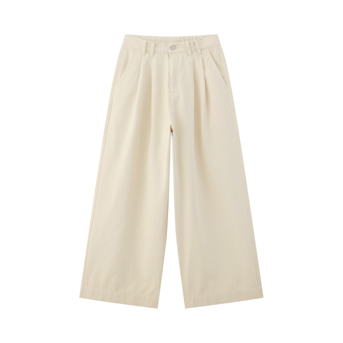BESICO Women's Twill Trousers Beige