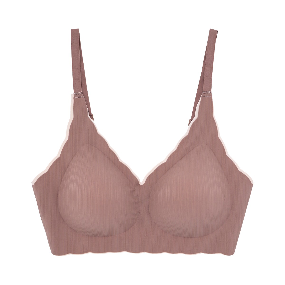 BESICO Women's Wireless Bra Brown Size M