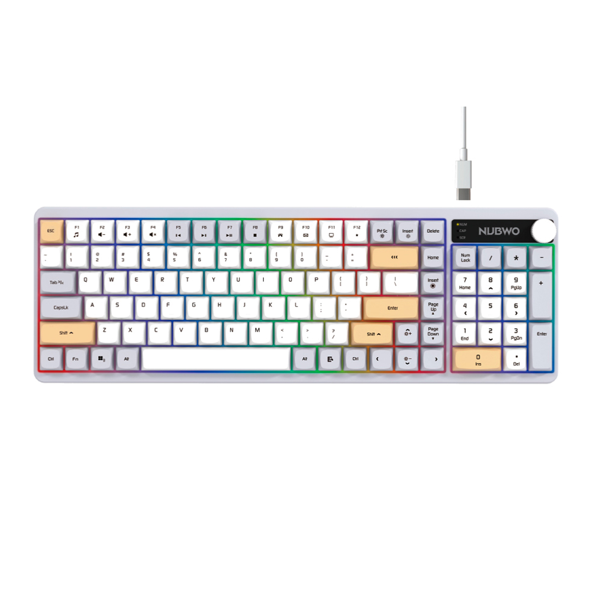 NUBWO Wired Gaming Keyboard Model. NK56 Assorted Color
