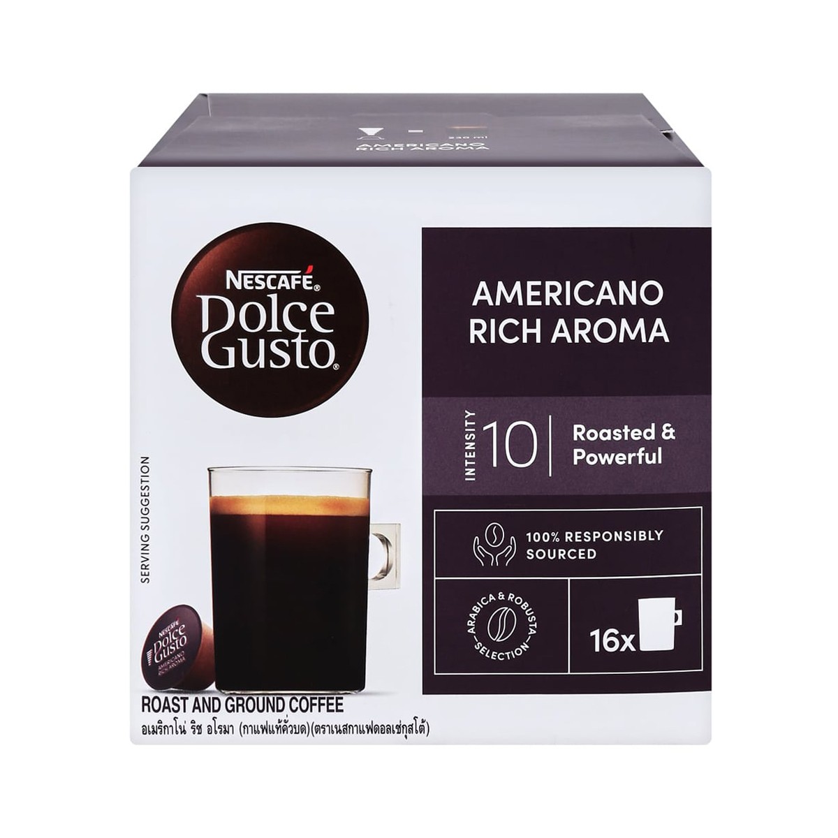 NESCAFE Dolce Gusto Americano Rich Aroma Roasted and Ground Coffee 128 g.