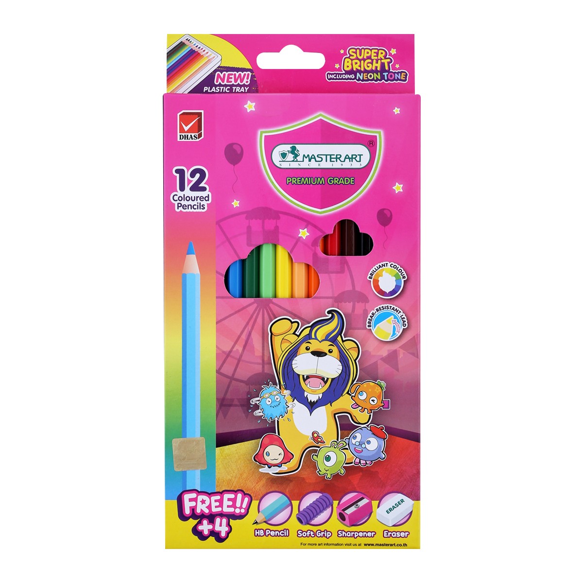 มาสเตอร์อาร์ต สีไม้ยาว 12 สี