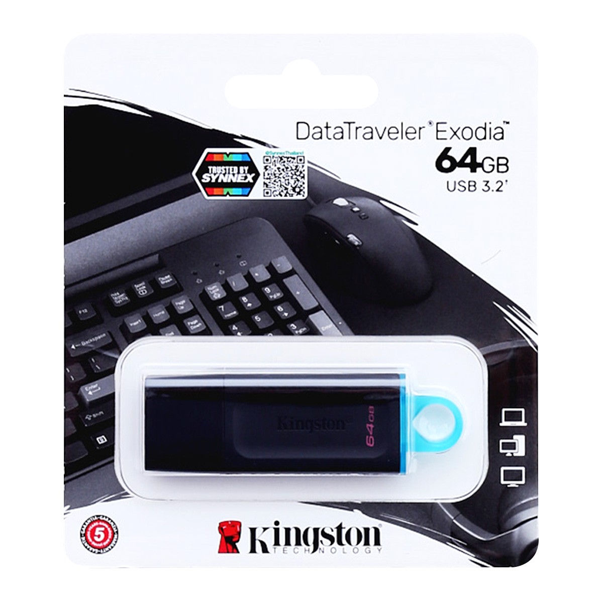 KINGSTON DataTraveler Exodia USB Flash Drive 64GB (Assorted colors, No selection)