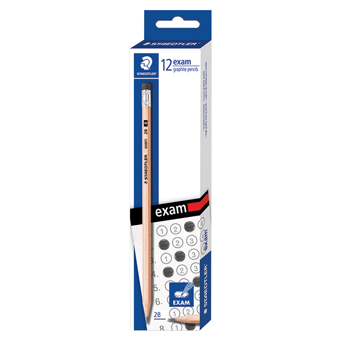 STAEDTLER 2B Pencil EXAM Pack 12