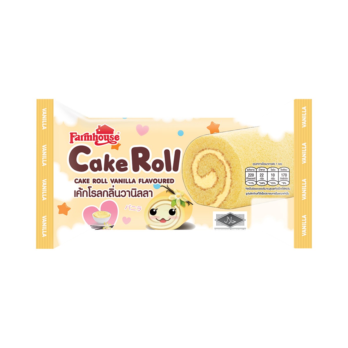 FARMHOUSE Roll Cake Vanilla Flavor 60 g.
