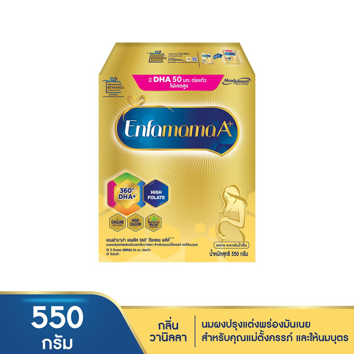 ENFAMAMA A+ Vanilla Flavored Low Fat Milk Powder for Pregnant and Lactating Mothers 550 g.