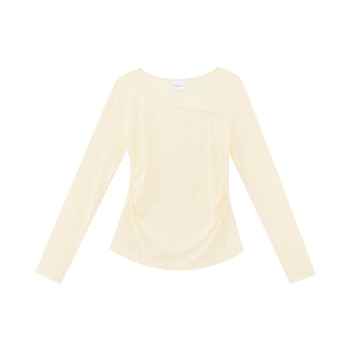 BESICO Women's Long Sleeved Shirt Cream