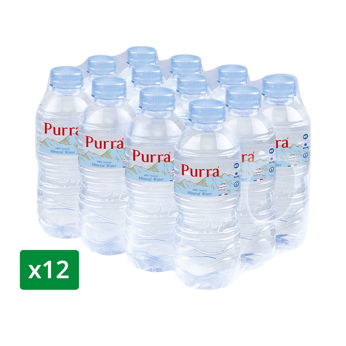 PURRA Natural Mineral Water 330 ml. 12 pcs.