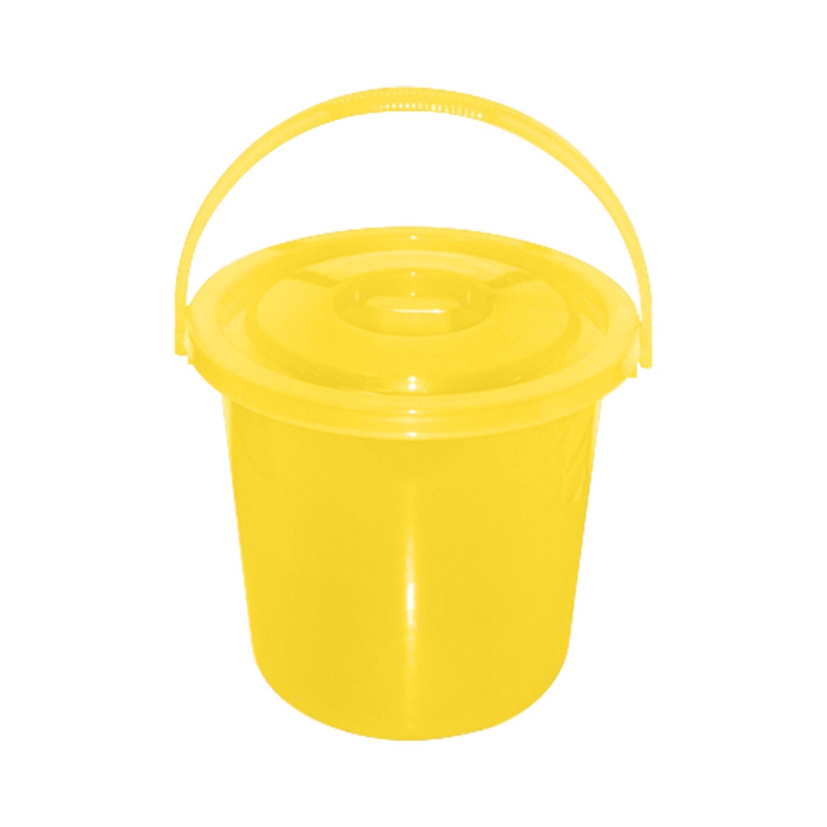 JCJ Pail with Lid 3.5 L. Yellow Color