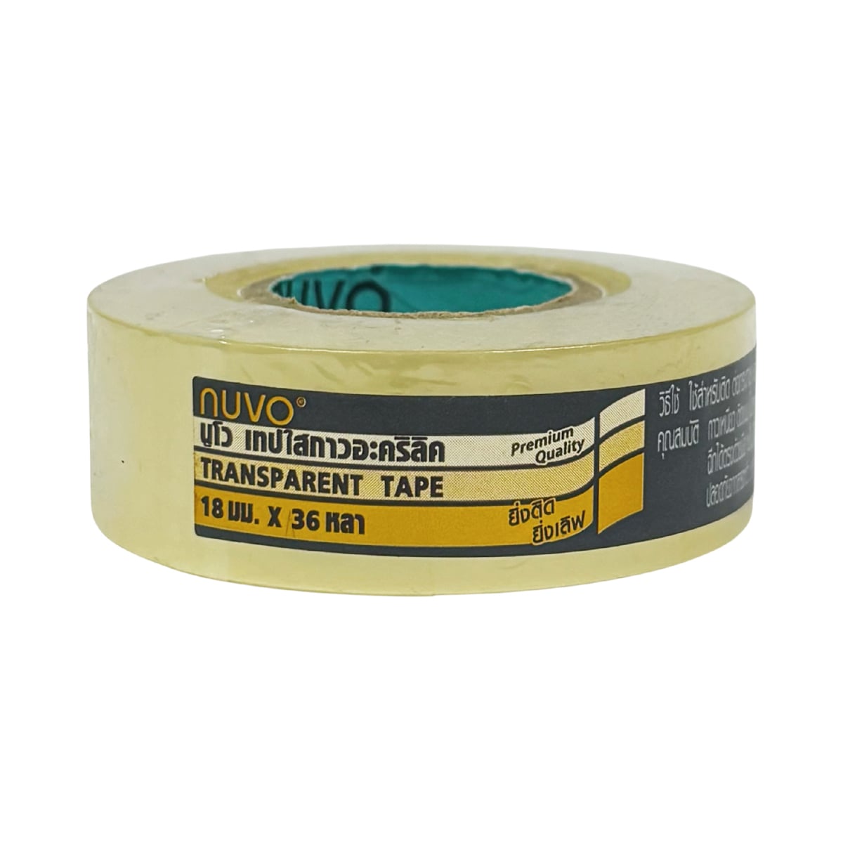 NUVO Transparent Tape No.888 1 IN. Core Size 18 mm. x 36 yards