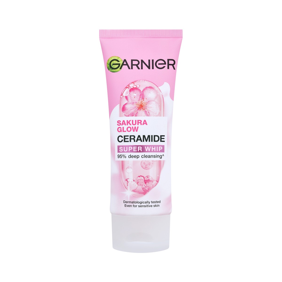 GARNIER Skin Naturals Sakura Glow Hyaluron Super Whip 100 ml.