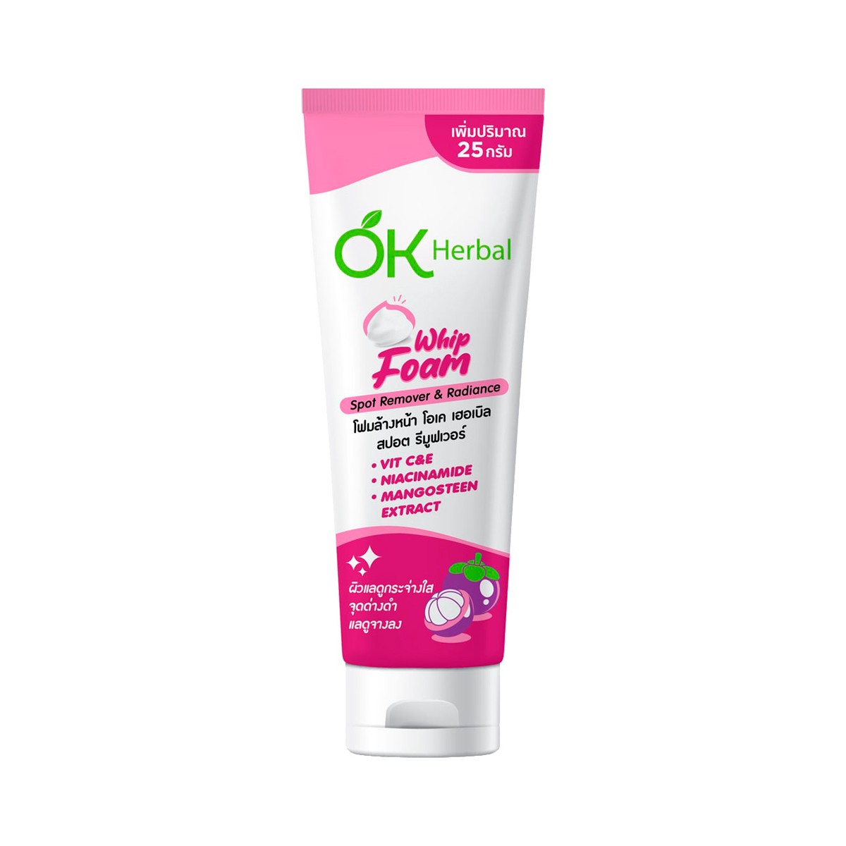 OK HERBAL Whip Foam Spot Remover & Radiance 125 g.
