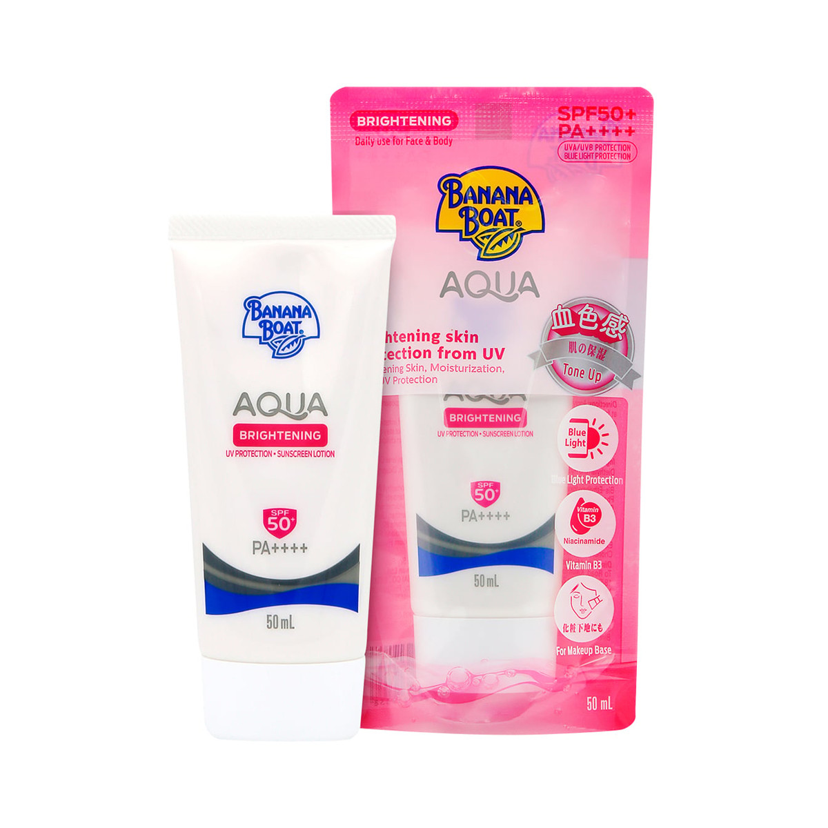 BANANA BOAT Aqua Brightening UV Protection Sunscreen Lotion SPF50+ PA++++ 50 ml.