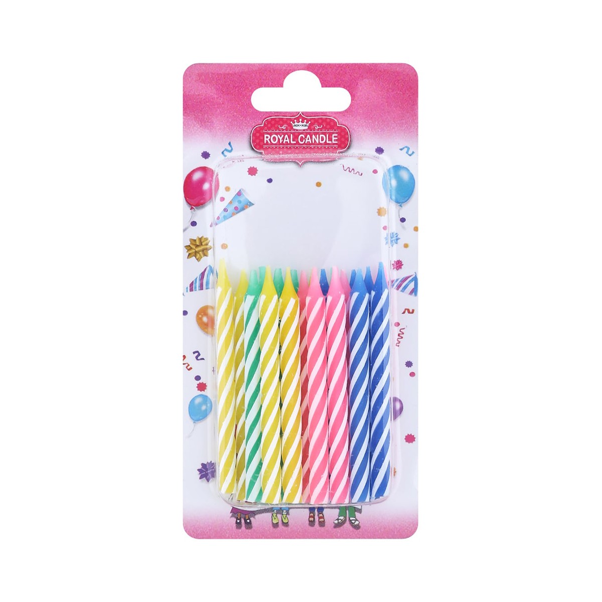 ROYAL CANDLE Birthday Candles 20 units (Assorted colors, No selection)