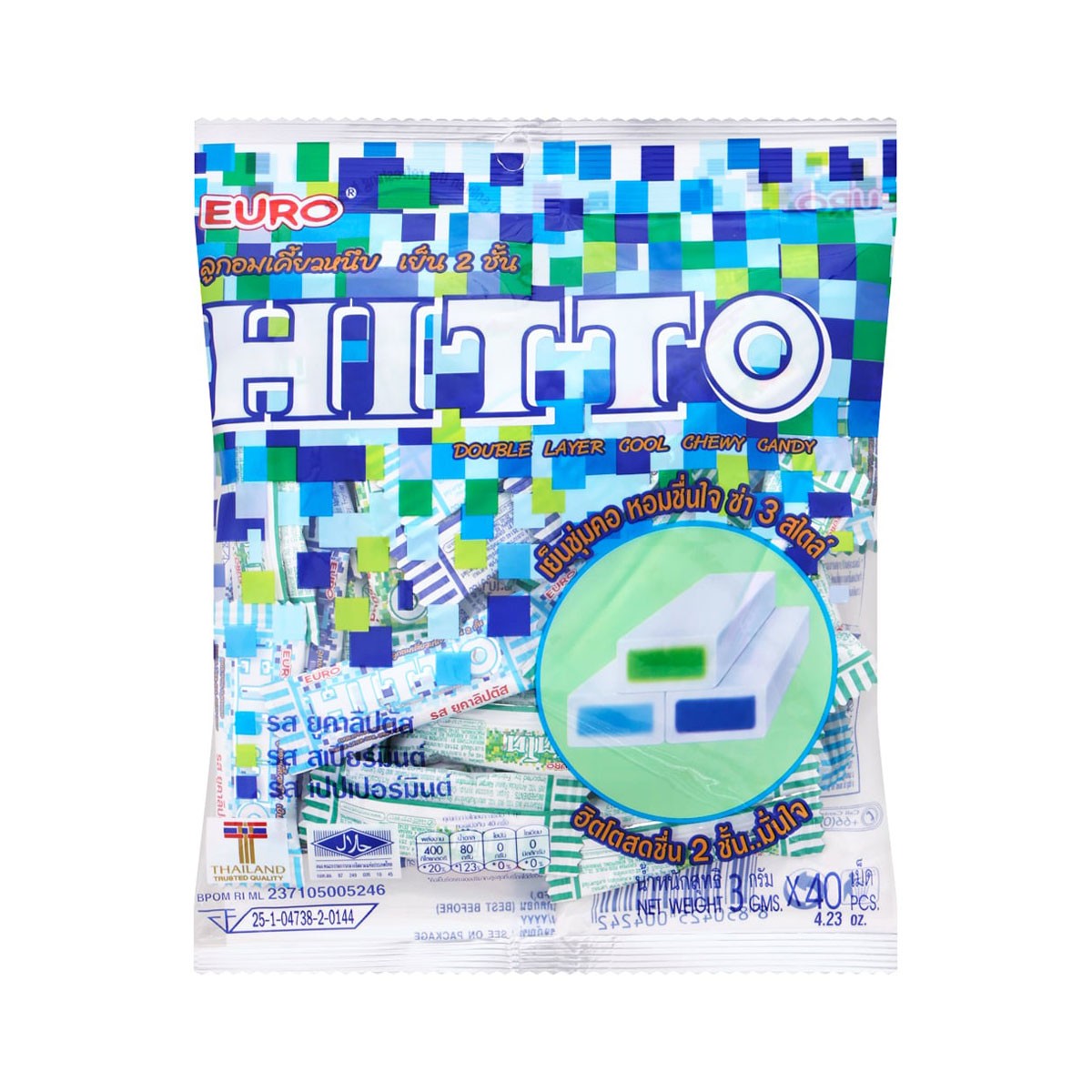 Hitto Candy Mix Flavor 3 g. x 40 ea