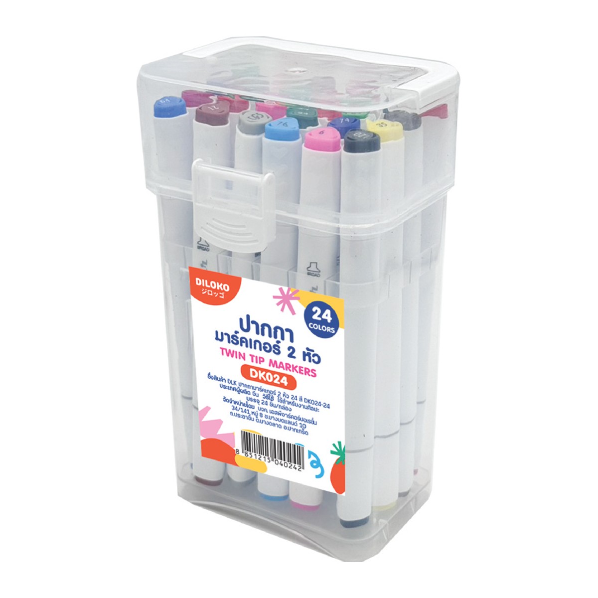 เอสพีอาร์ มาร์กเกอร์ 2 หัว 24 สี รุ่น DK024