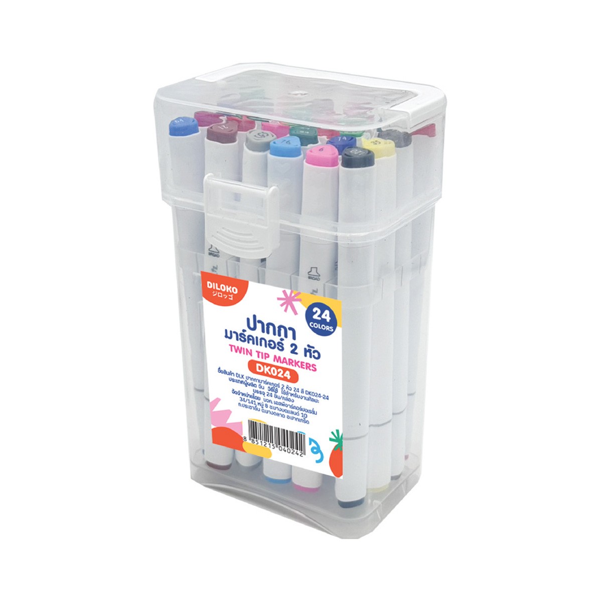 เอสพีอาร์ มาร์กเกอร์ 2 หัว 24 สี รุ่น DK024
