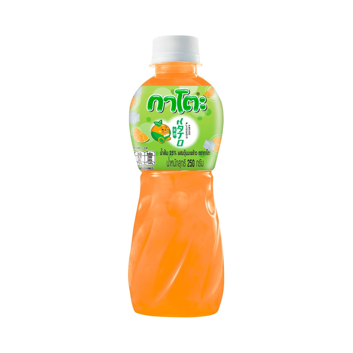 KATO 25% Orange Juice with Nata de Coco 250 ml.