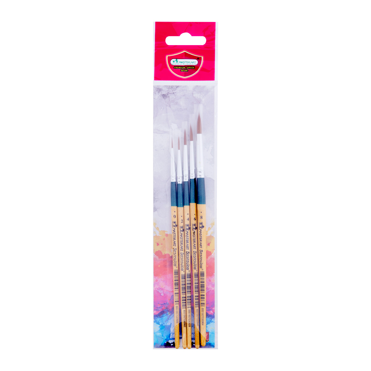 Master Art Paintbrush set #0,2,4,6,8