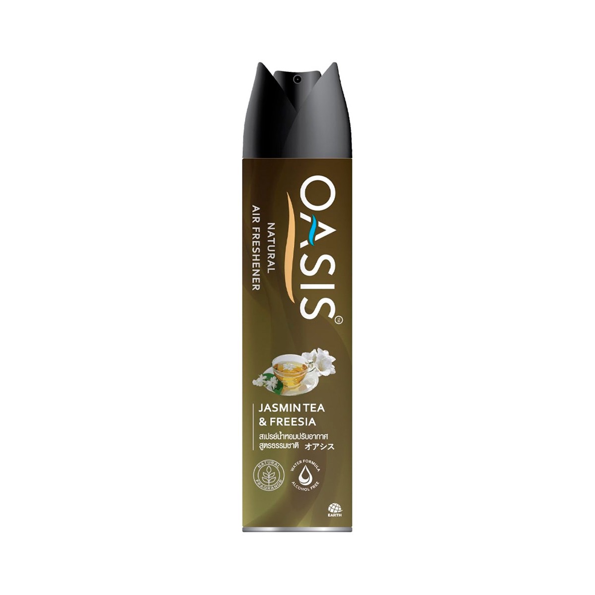 OASIS Natural Gel Air Freshener Spray Jasmine Tea & Freesia Scent 320 g.