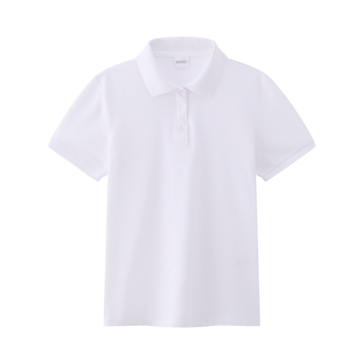 BESICO Women's Polo Shirt White