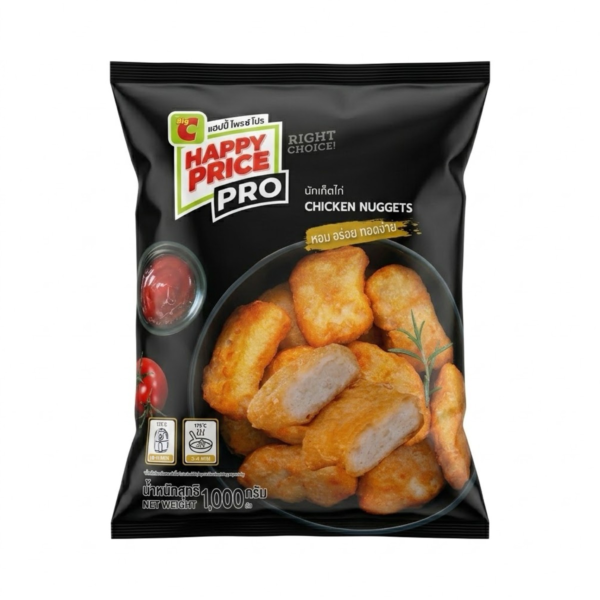 BIG C HAPPY PRICE PRO Chicken Nuggets 1000 g.