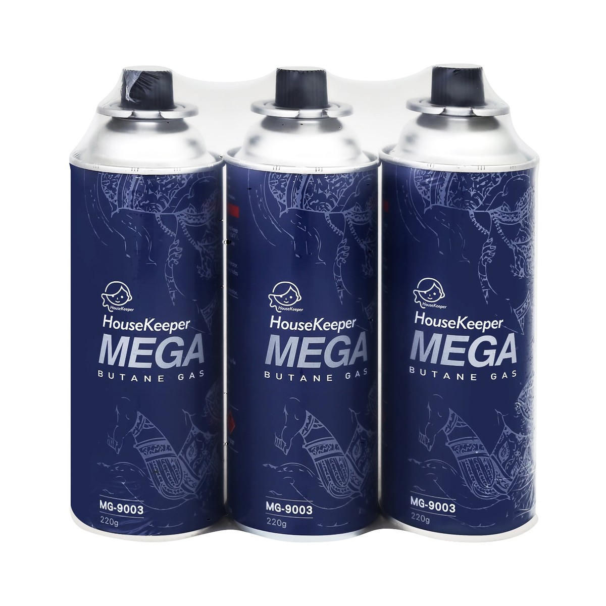 HOUSEKEEPER Mega Butane Gas 220. Pack 3 pcs.