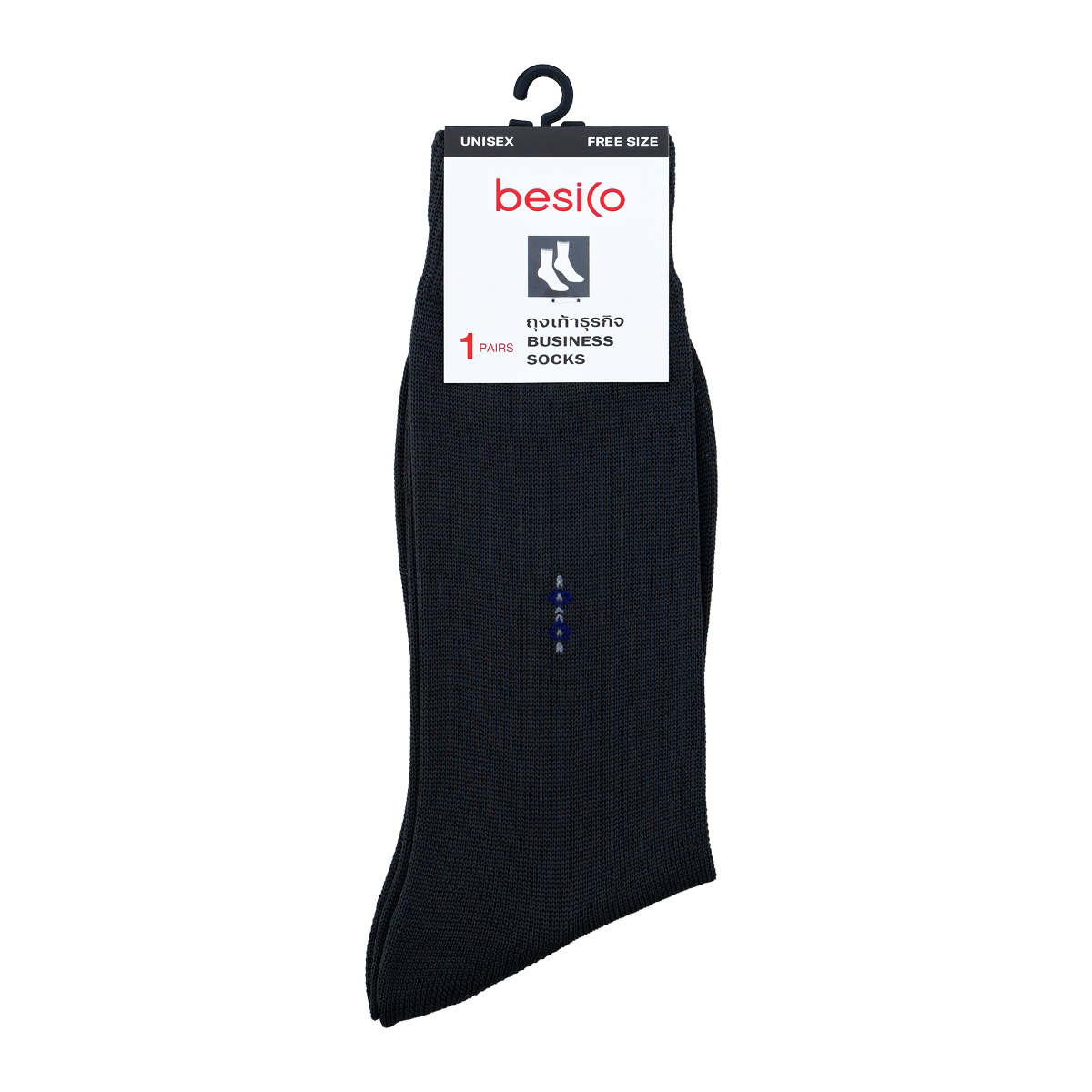 BESICO Business Socks Model BUS01 Free Size Color Grey