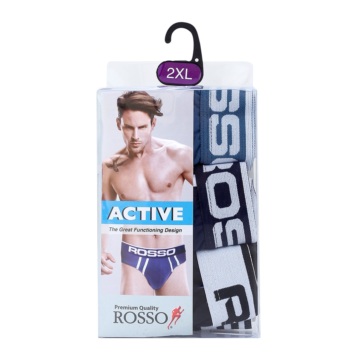 รอซโซ่ การเกงชั้นใน สำหรับผู้ชาย รุ่น M3R-US0-0005 แพ็ค 3 สีเข้ม ขนาด 2XL