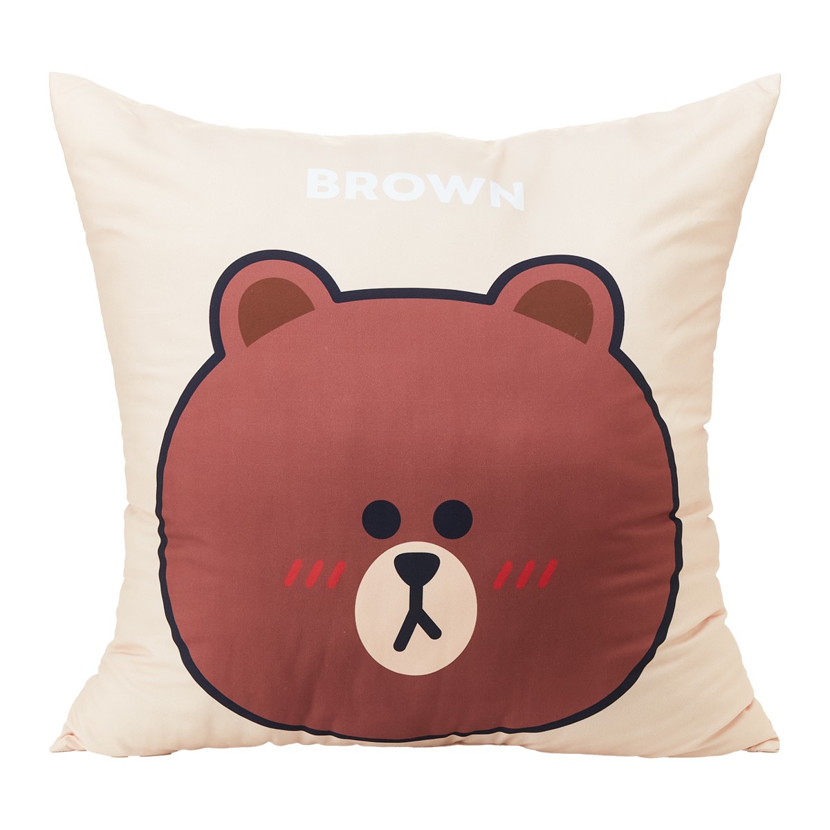 LINE FRIENDS Cushion Brown Size 22 x 22 cm.