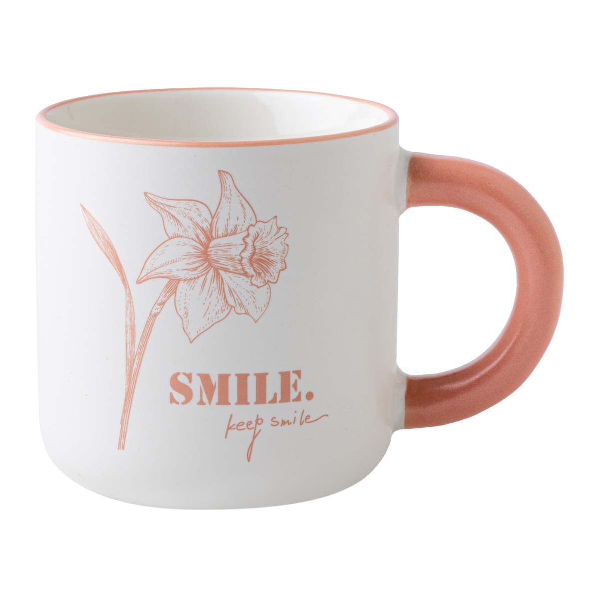 BIG C Floral Pattern Mug Model. B1015-G3481 Size 405 ml. Pink Color