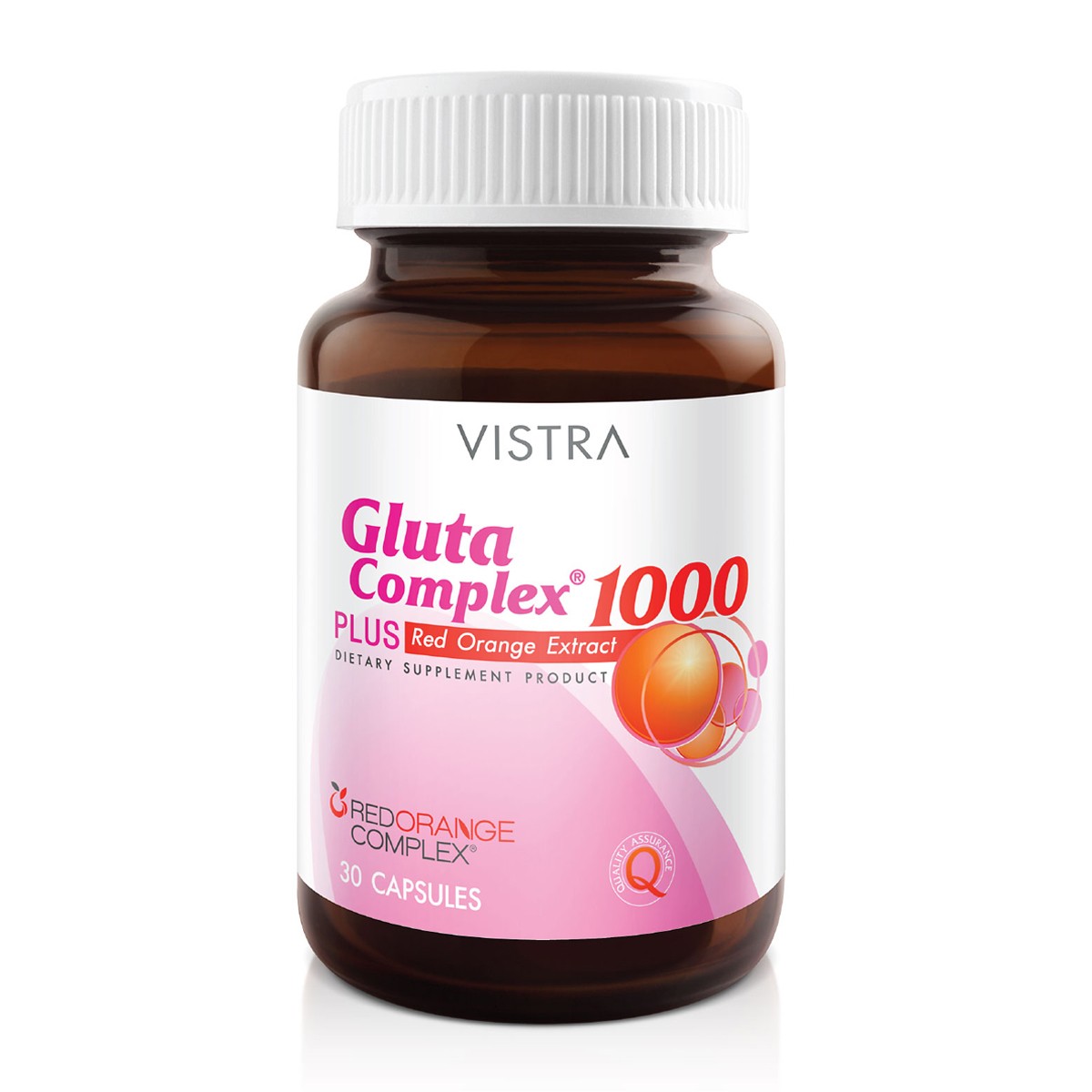 VISTRA Gluta Complex 1000 Plus Red Orange Extract 30 Capsules