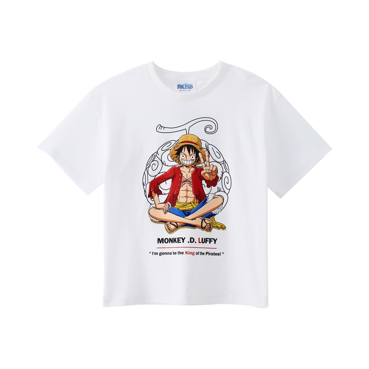 วันพีซ เสื้อยืดเด็กชาย สีขาว ไซซ์ 4