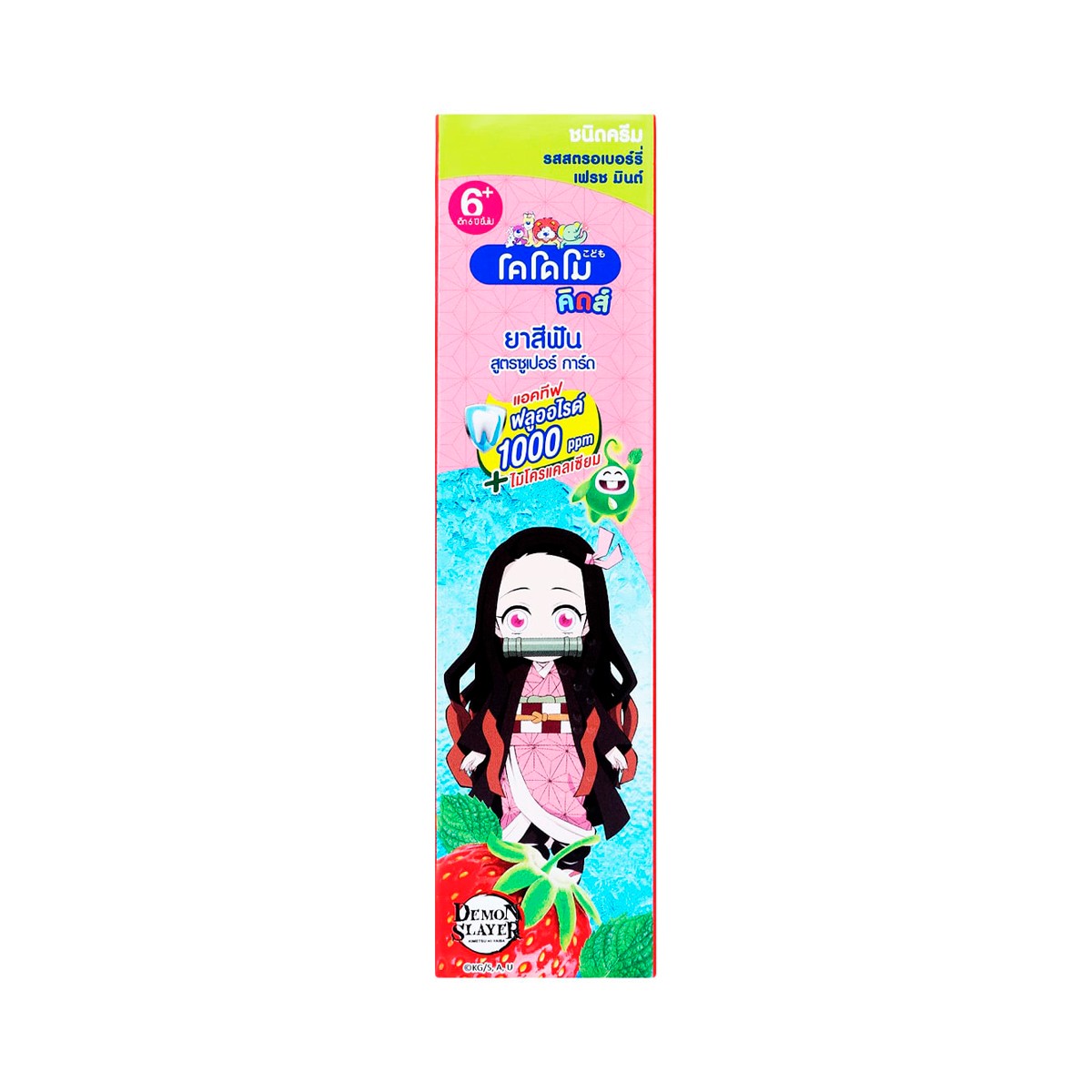 KODOMO Toothpaste Gelly & Cream Milky Strawery Smell Size 65 g Pink Colour