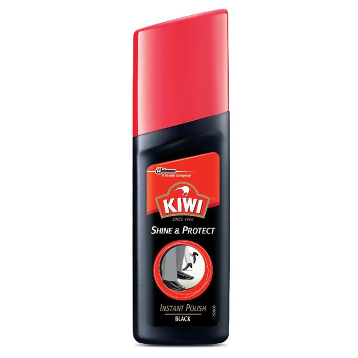 KIWI Shine & Protect Instant Shoe Polish Black Color 75 ml.