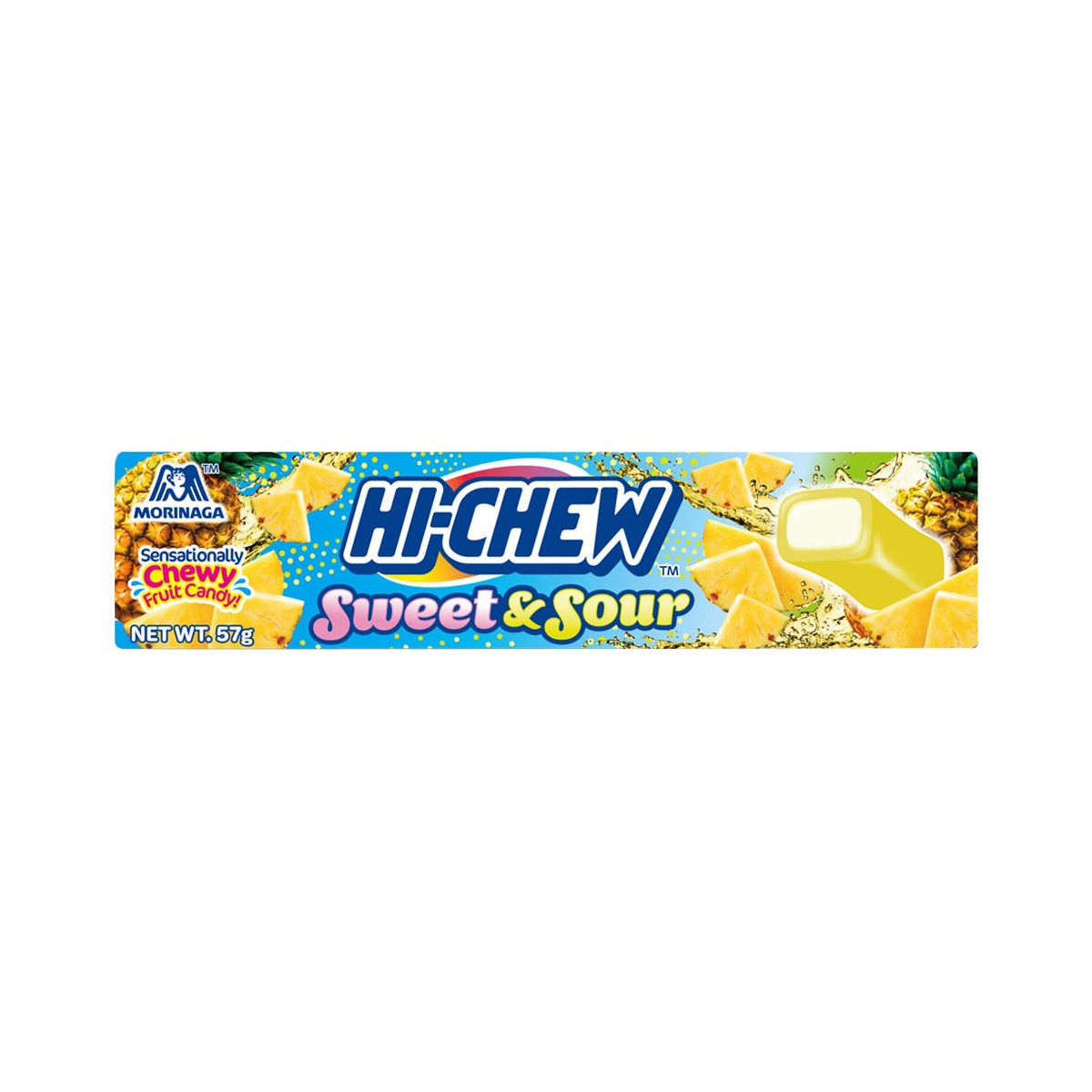 MORINAGA Hi-Chew Chewy Candy Pineapple Flavor 57 g.