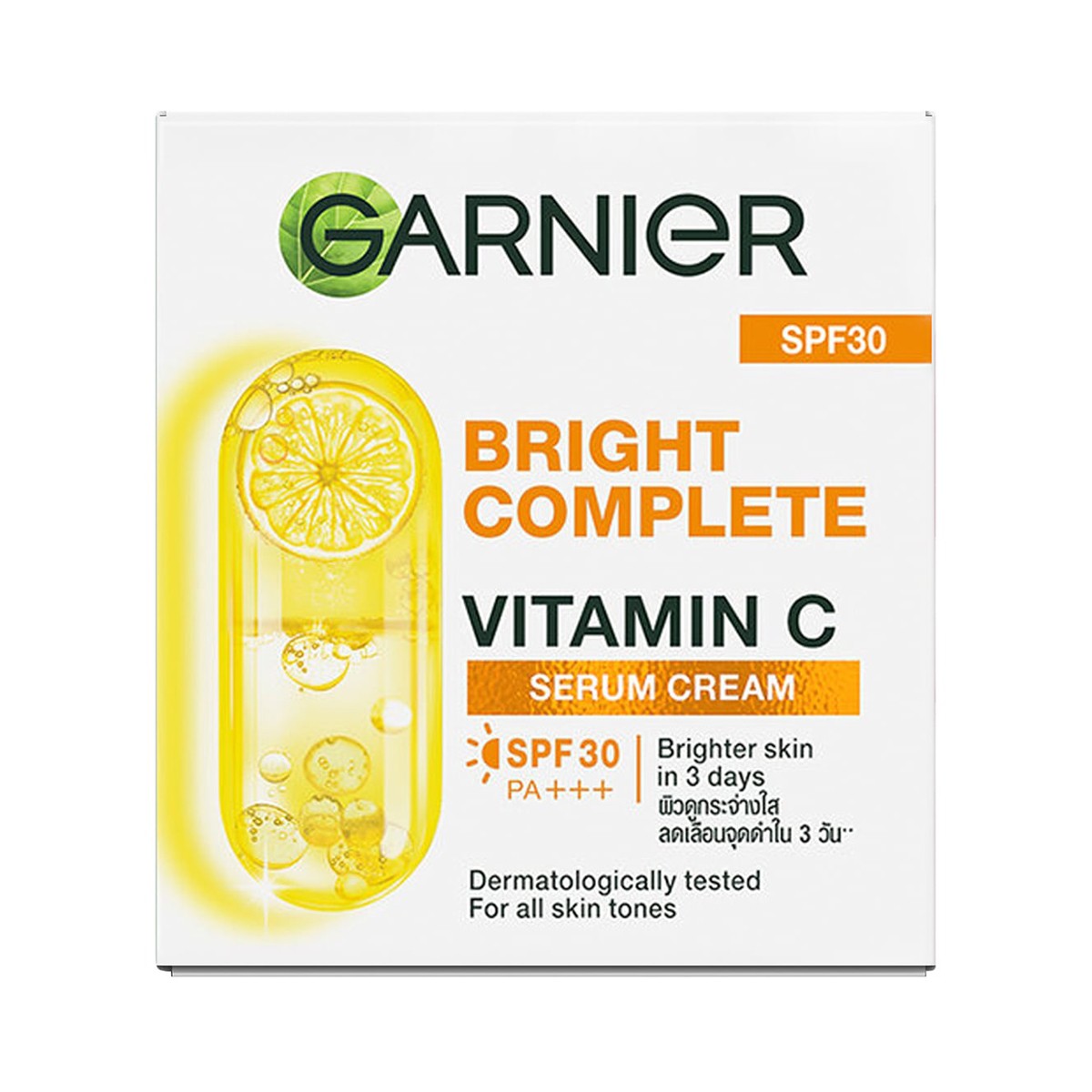 GARNIER Skin Naturals Bright Complete Serum Cream SPF30 PA+++ 50 ml.