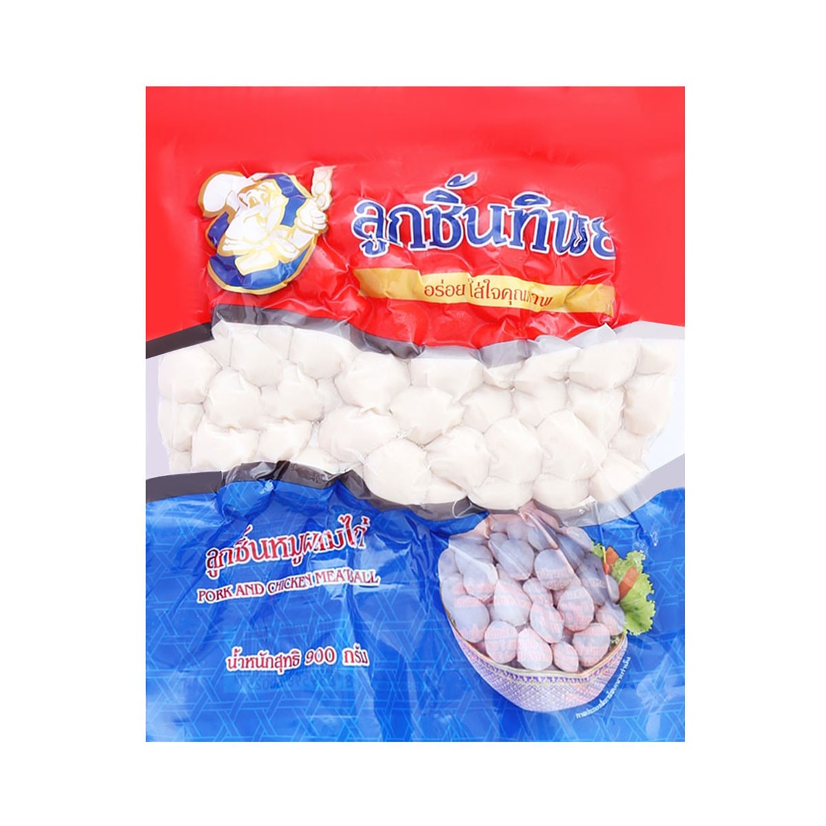 LOOKCHINTHIP Pork Mixed with Chicken Balls 900 g.