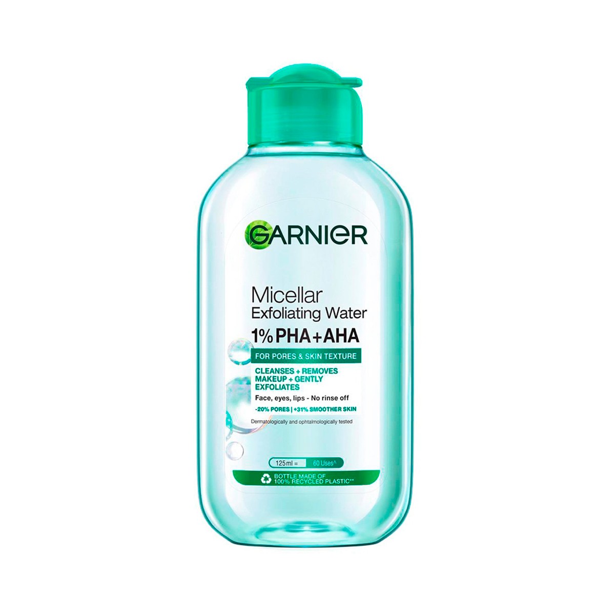GARNIER Micellar Exfoliating Water For Pores & Skin Texture 125 ml.