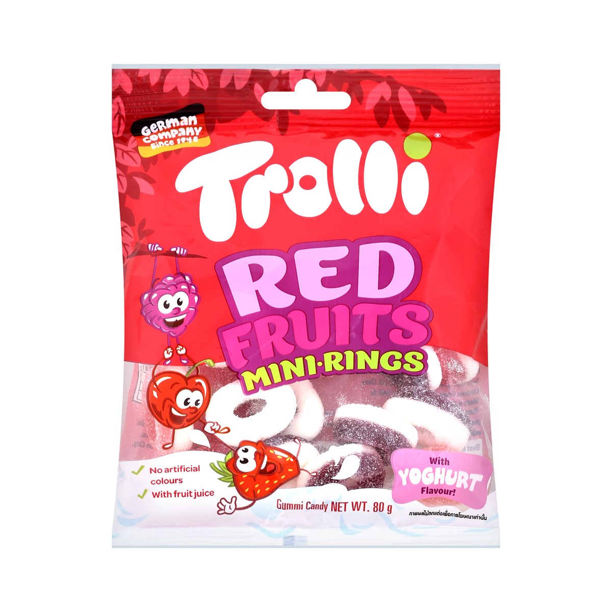 TROLLI Red Fruits Mini Rings 80 g.
