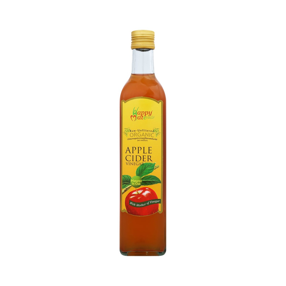 HEALTHY MATE Organic Apple Cider Vinegar 500 ml.