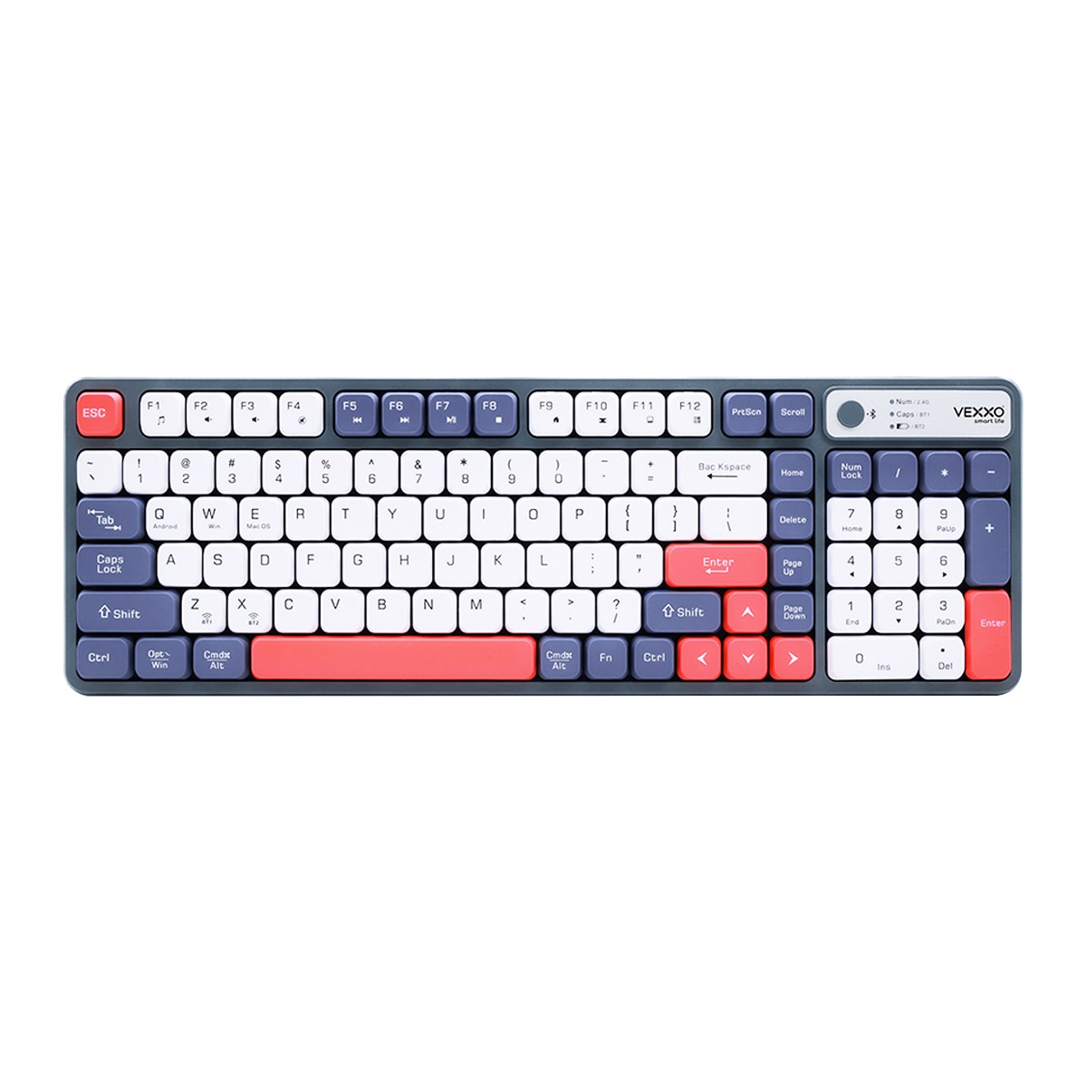 VEXXO Wireless Keyboard Model KWB31 Assorted Colors