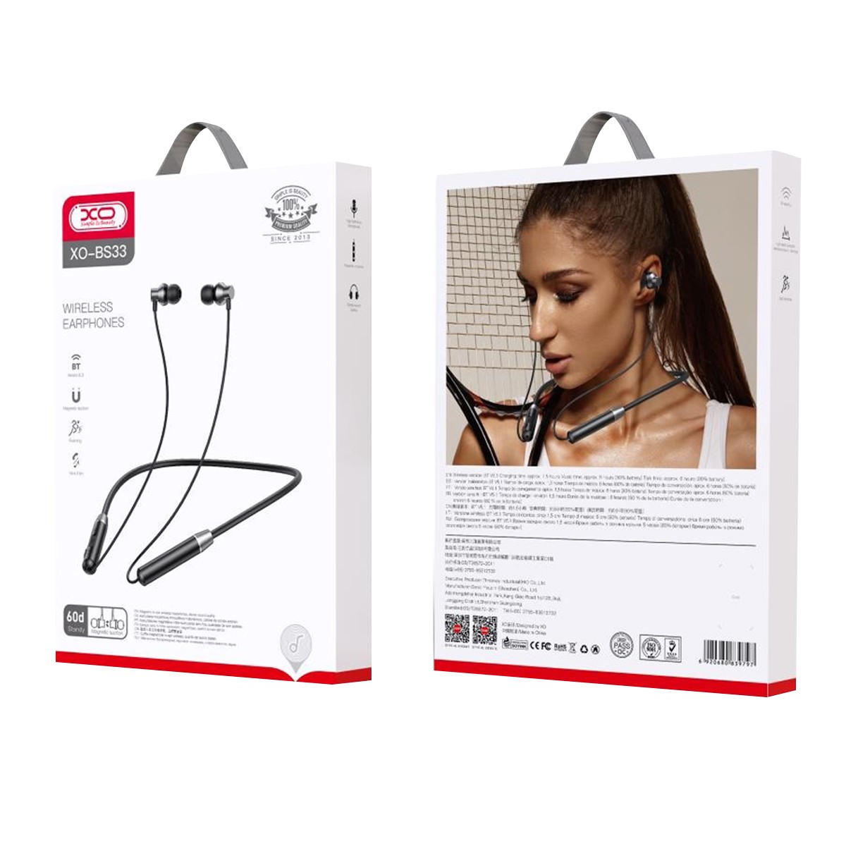 X.O. Wireless Earphone Model. XO-BS33 Black Colour