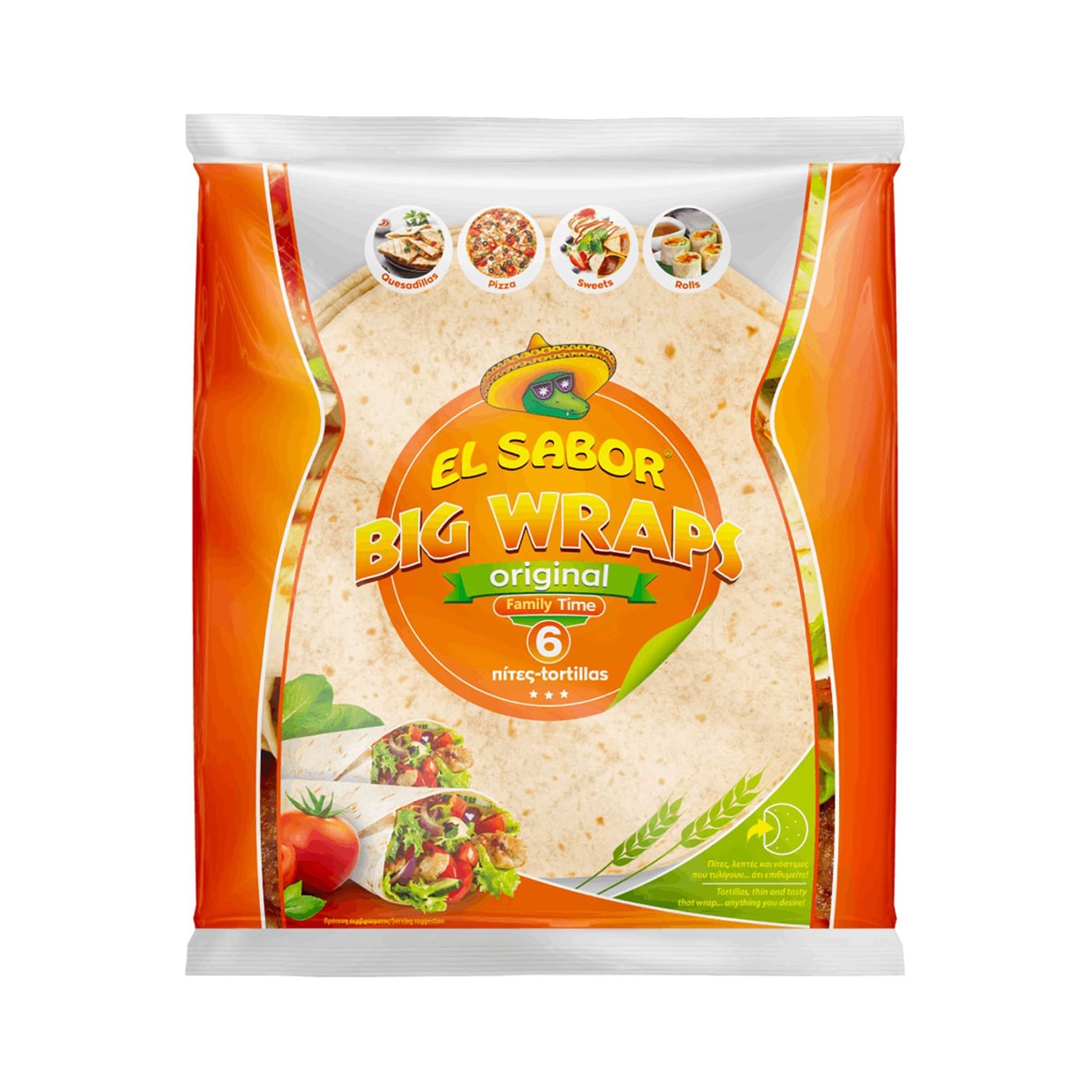 EL SABOR Big Wraps Original 10 inches 370 g.