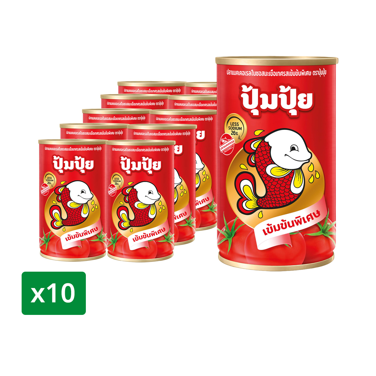 PUMPUI Mackerels Tomato Intensely 155 g. x 10 Units