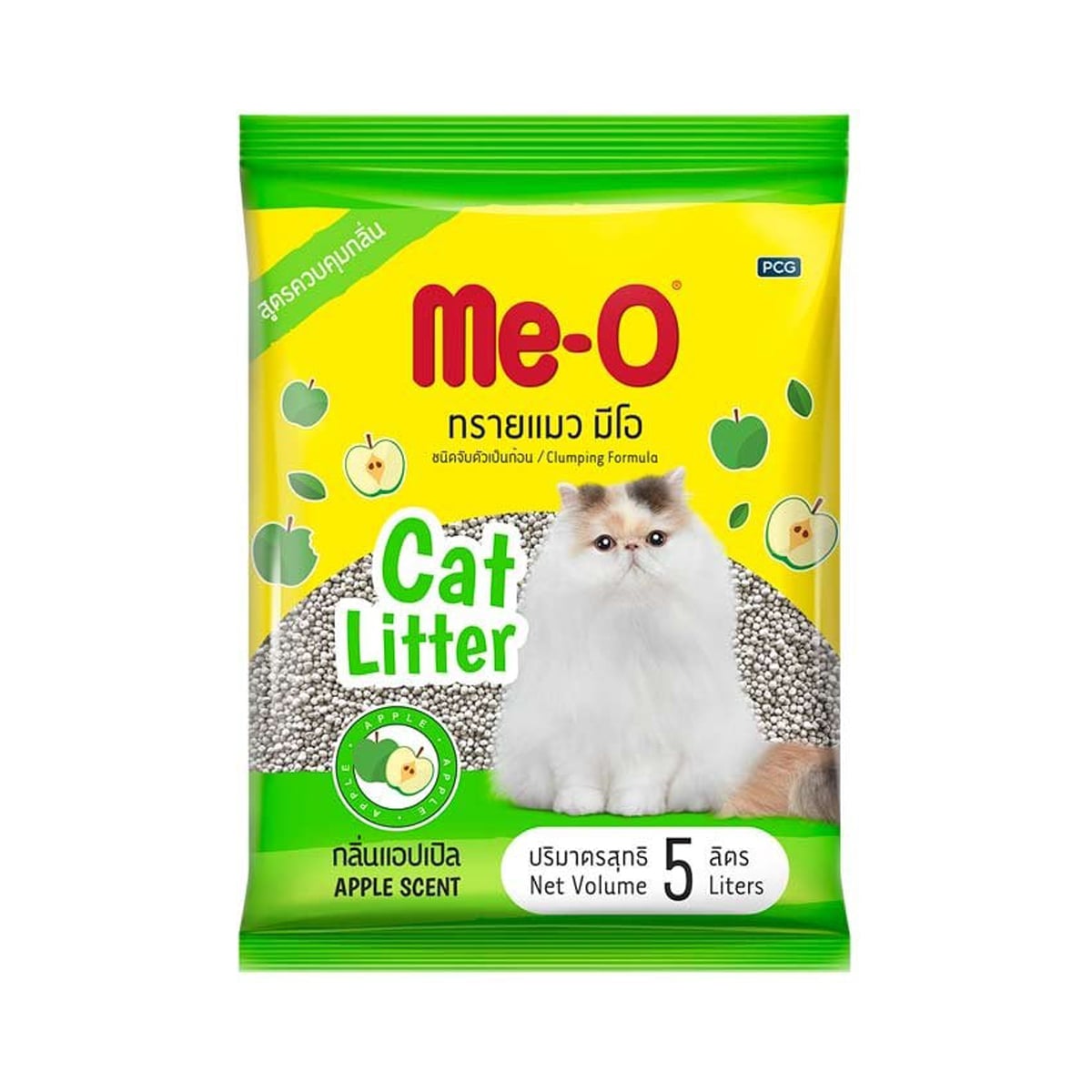 ME-O Cat Litter Clumping Formula Apple Scent 5 L.