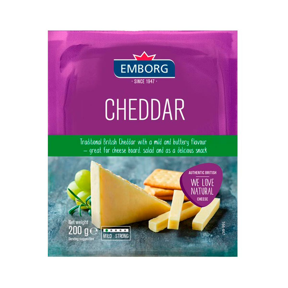 EMBORG Cheddar Cheese 200 g.