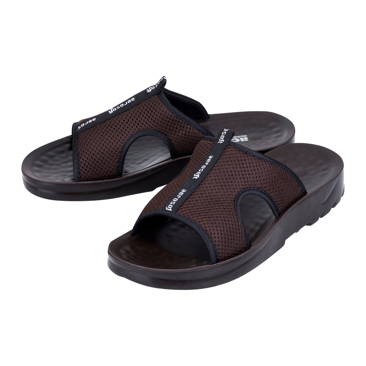 AEROSOFT Men's Sandals Model A5103 Brown Color Size 43