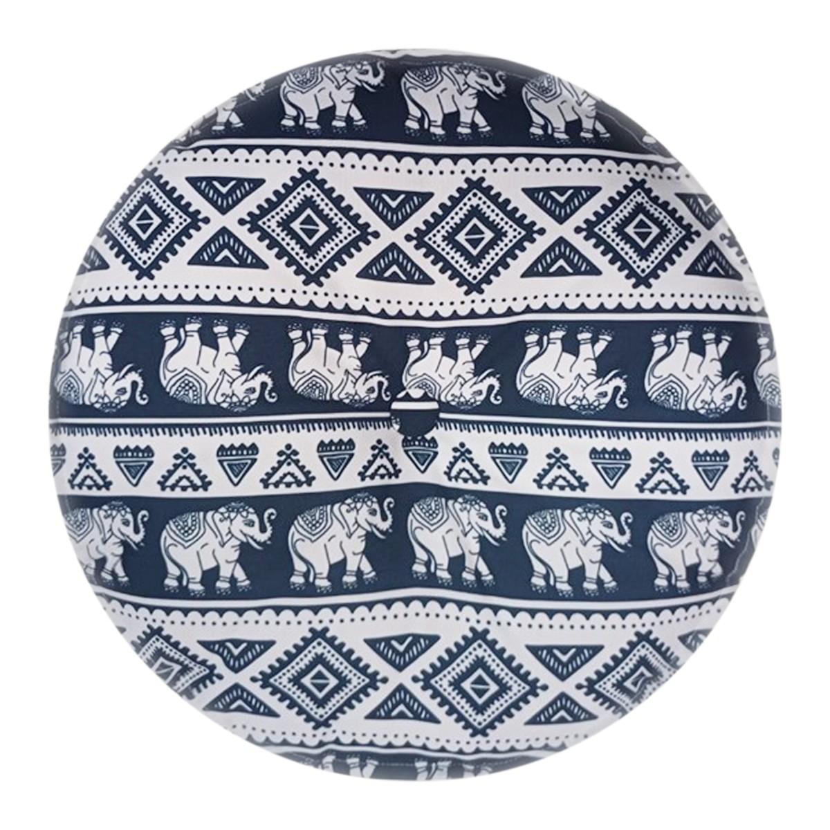TEL-DAN Elephant Pattern Seat Cushions 18 inch Black Color