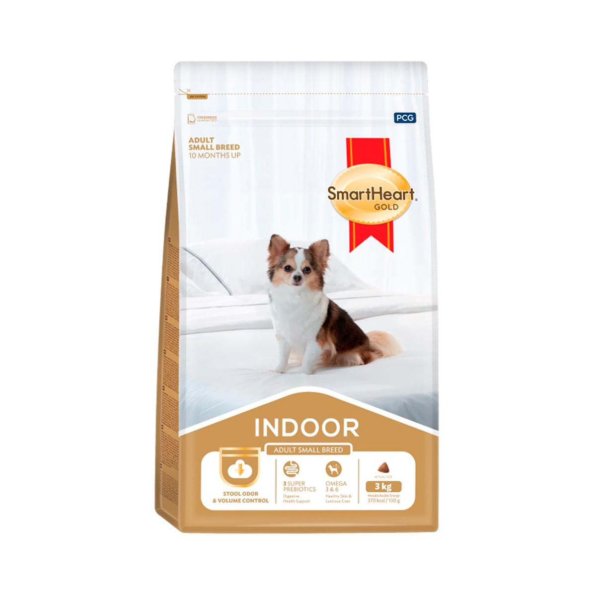 SMART HEART Gold Indoor Dry Dog Food for Small-Breed Dogs 1 kg.